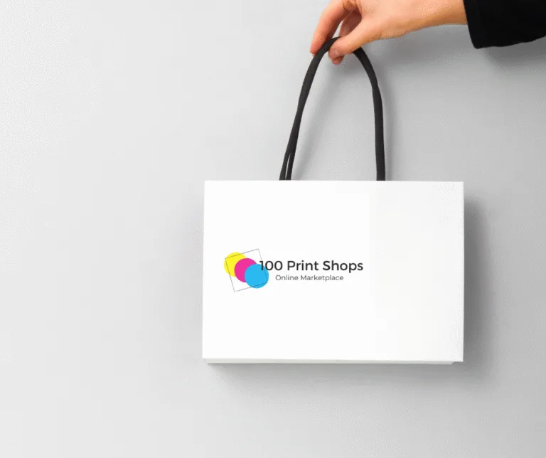 Custom Printed Shopping Bag by 100 Print Shops